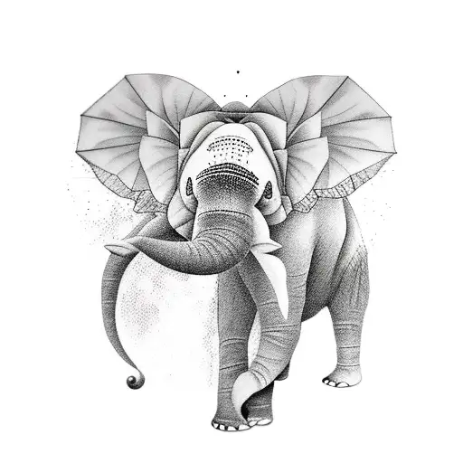 Panda Elephant Tree Bird