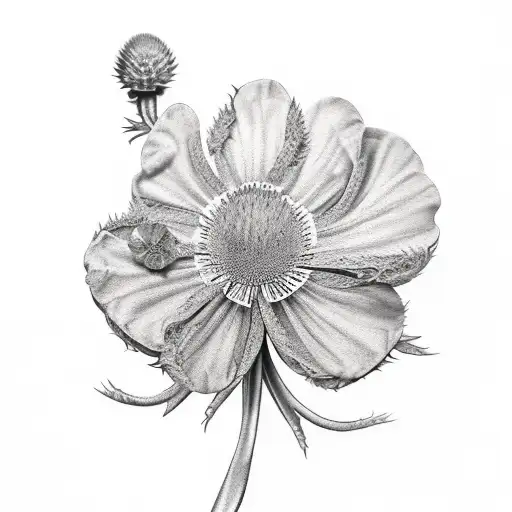 Shamrock Combined With A Thistle