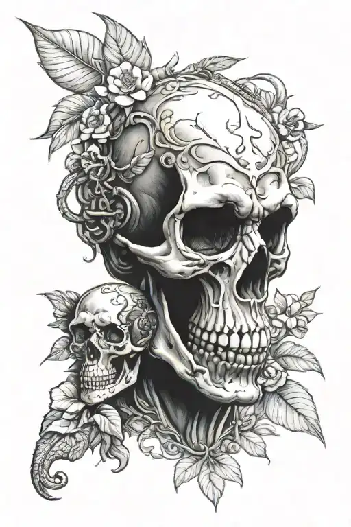 Skull And Monkey