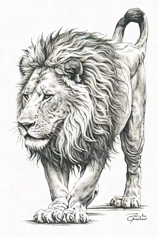 Lion Standing