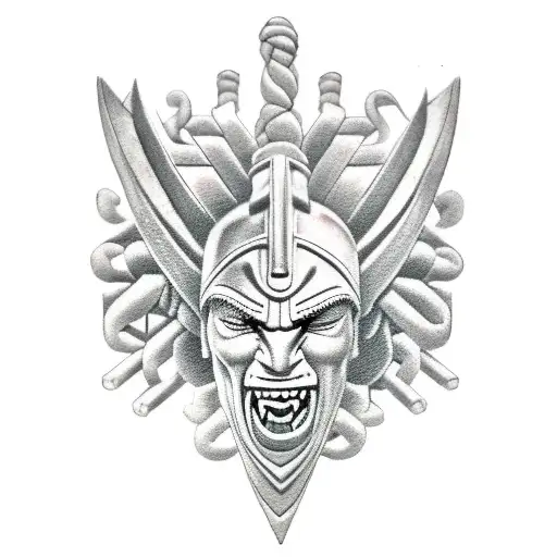 Spartan With Laurel Wreath