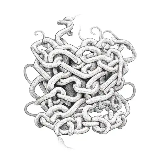 Chain And Vine Wrapping Around Arm