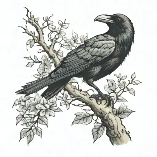 Crow In Tree