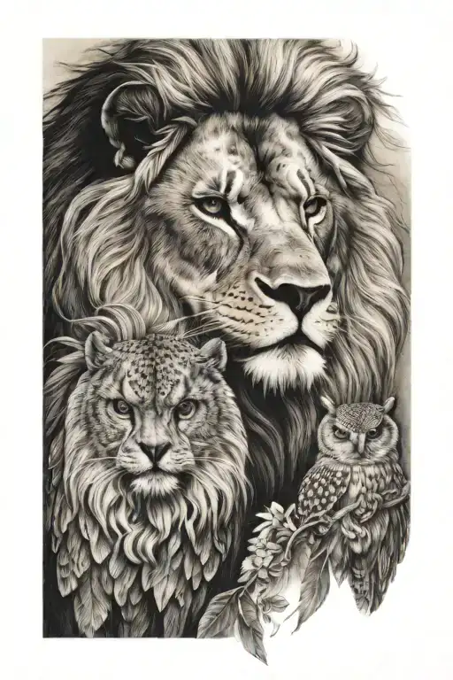 Lion And Owl