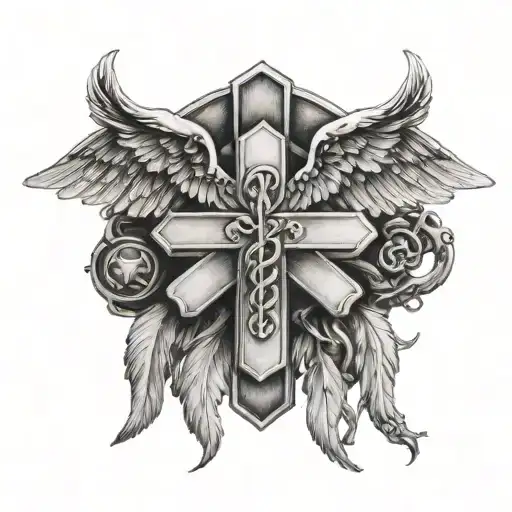 Star Of Life With Wings Holding