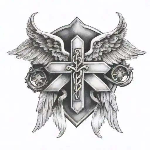 Star Of Life With Wings Holding