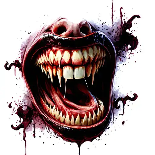 Dark Creepy Big Mouth Sinister