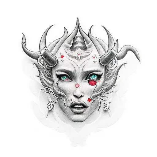 Devil Temptation Girls Party Money