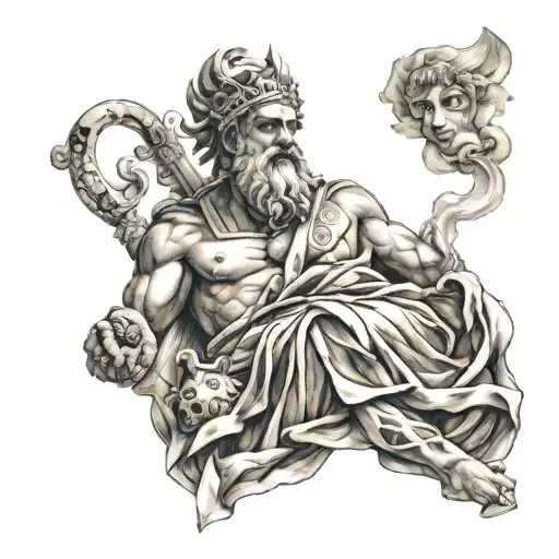 Patchwork Ancient Greece God Fire