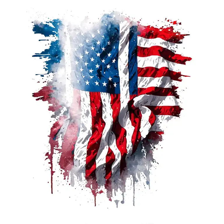 Distressed American Flag