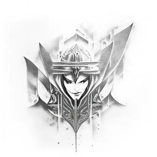 Female Assasin From The Assasins Creed Series Stealth Killing A Man