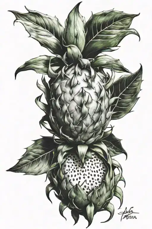 Dragonfruit Plant With Fruit