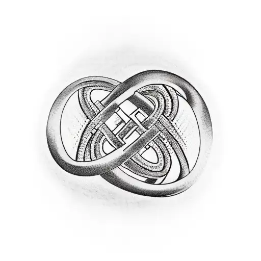 Psychology Symbol Intertwined With A Dna Strand