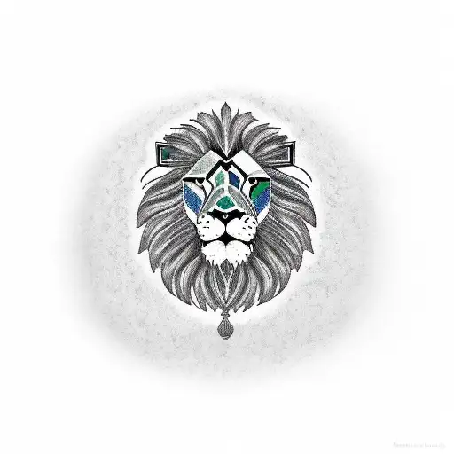 Lion With Afghanistan Flag