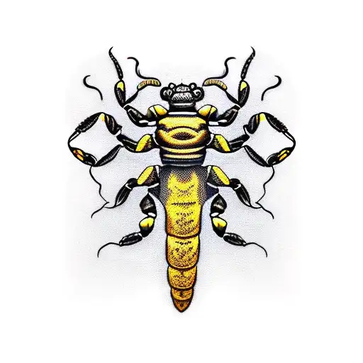 Create A Realistic Tattoo Of A Scorpion With Intricate Details And Shading