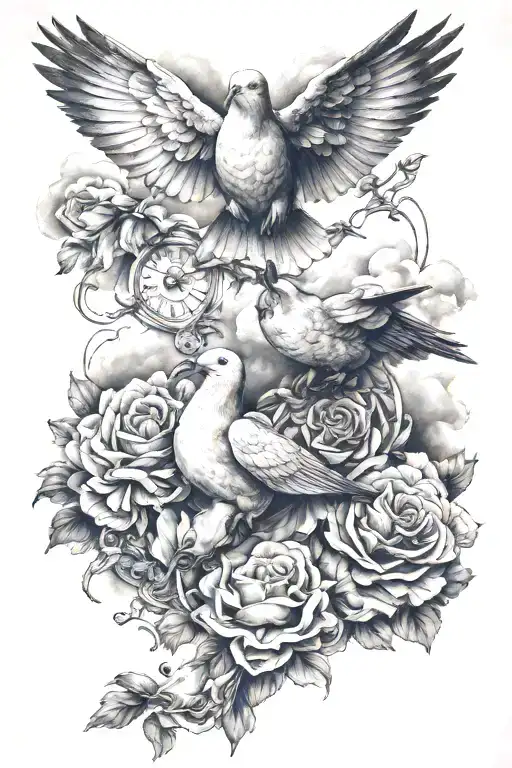 Laugh Now Cry Later With Clouds And Dove