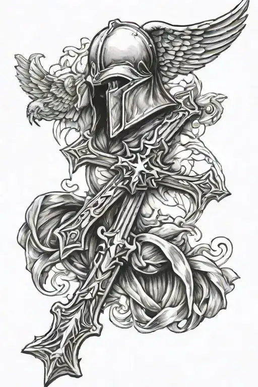 Cross Spartan Cardinal Bible Scripture