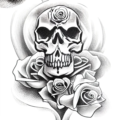 Skull And Roses