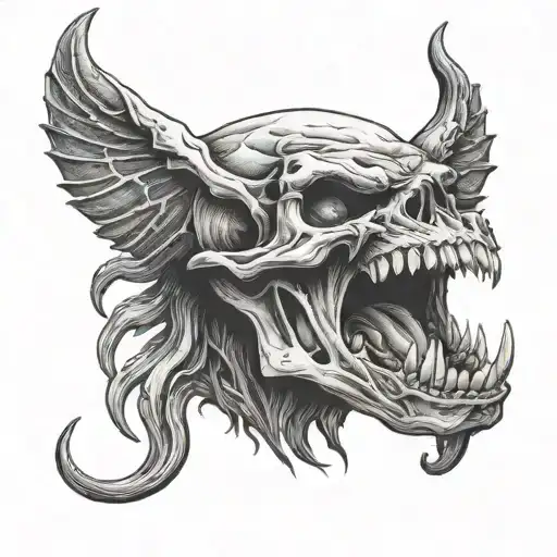 Babboon Screaming Skull Wearing