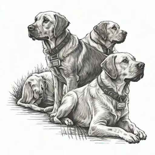 My Dad And My Labrador