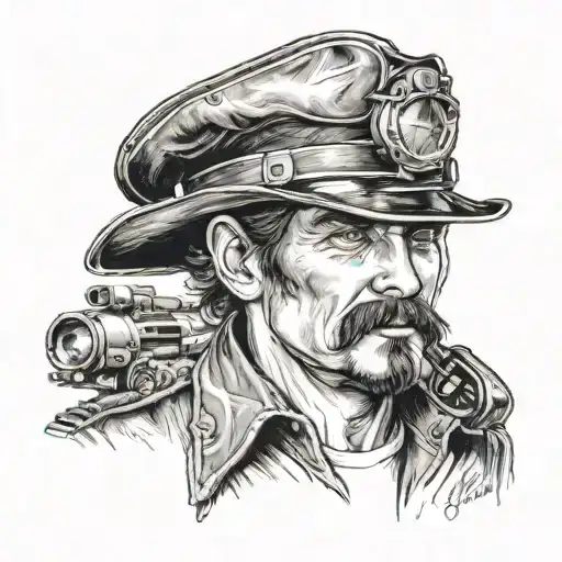 Doc Holliday Wearing A Military Helmet With Night Vision Devices