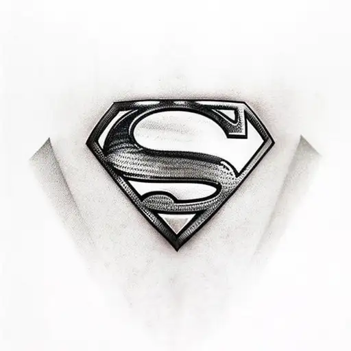 Superman Logo With Dog Collar And The Letter D