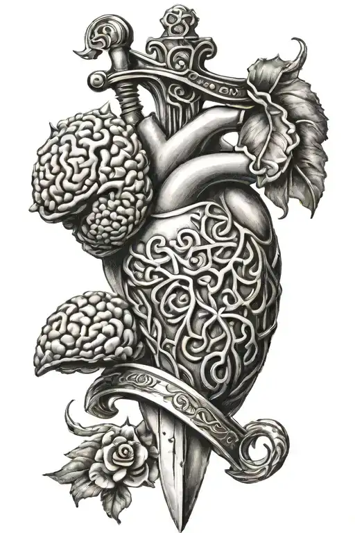 Sword Scales And Heart Brain And Heart