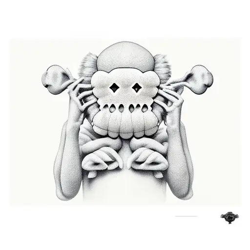See No Evil Speak No Evil Hear No Evil With Kaws Dolls