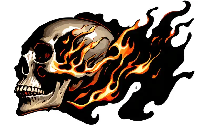 Skull In Flames