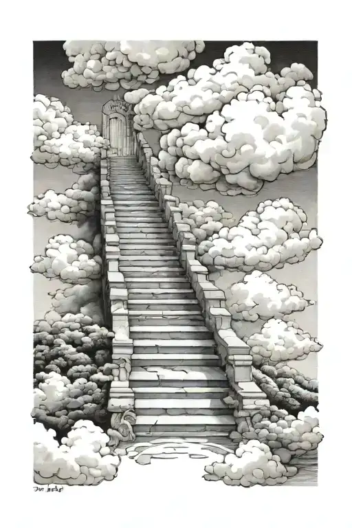 Stairway To Heaven Clouds Forming