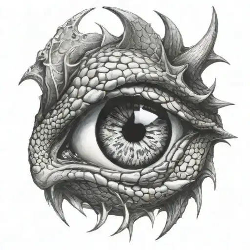 Eye Inside A Dragon