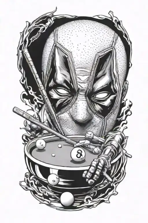 Deadpool Shooting Pool 8 Ball