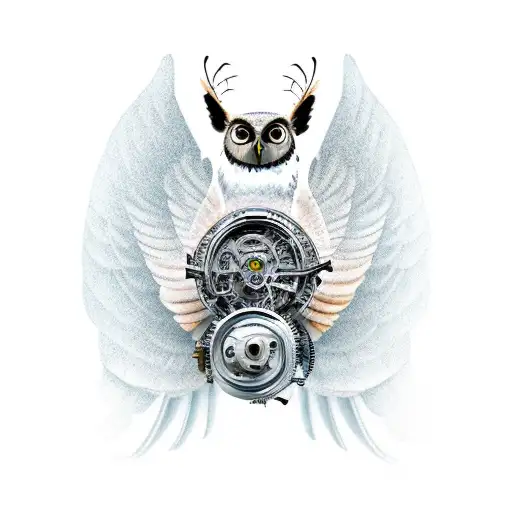 Mechanical Owl Flying With Robotic Wings