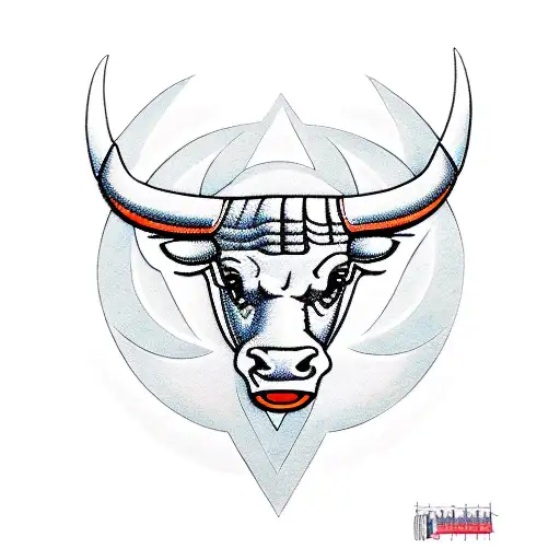 Chicago Bulls Logo Incorporating Taurus Constellation
