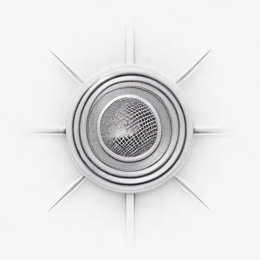 3D Realistic Modern Microphone