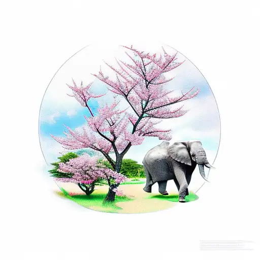 Elephant Cherry Blossom