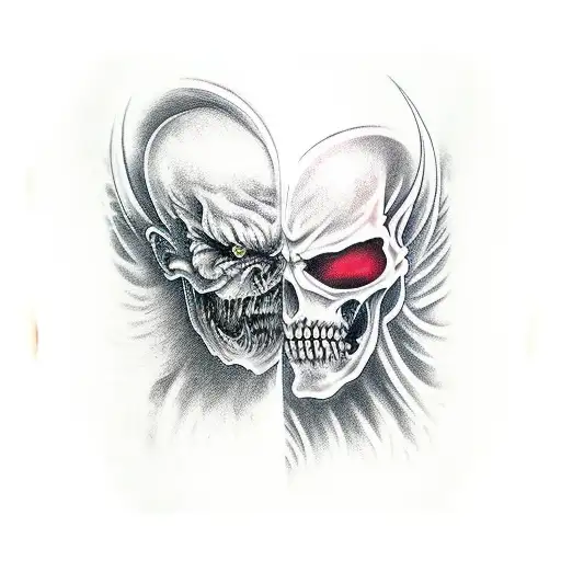 Full Double Sleeve War Between Good And Evil