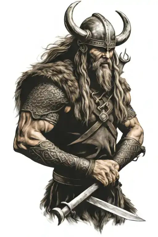 Viking Warrior With Axe