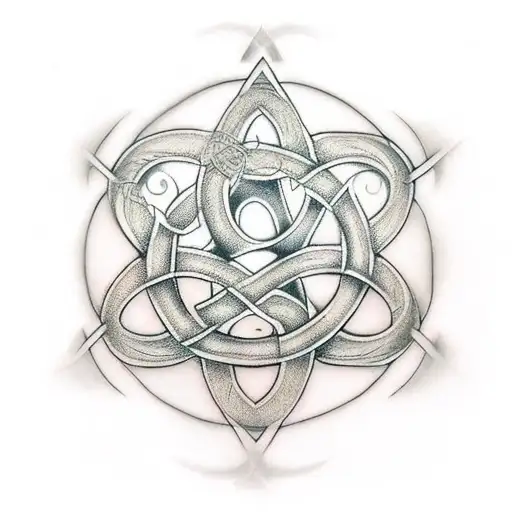 Celtic Triquetra With 3D Texture