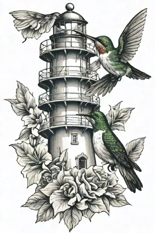 Hummingbird And Lighthouse