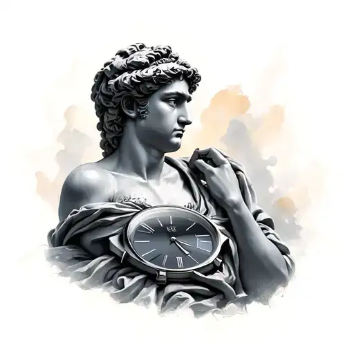 Roman Figure Watch With Figure