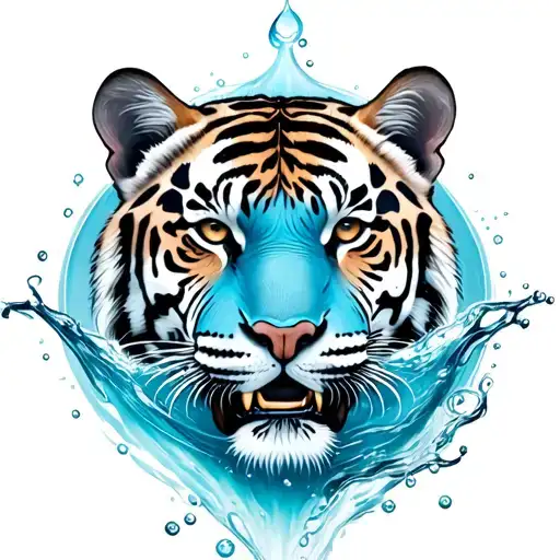 Tiger And Aquarius Water Bearer