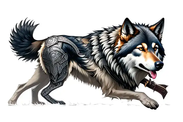 Wolf And Warrior Protector