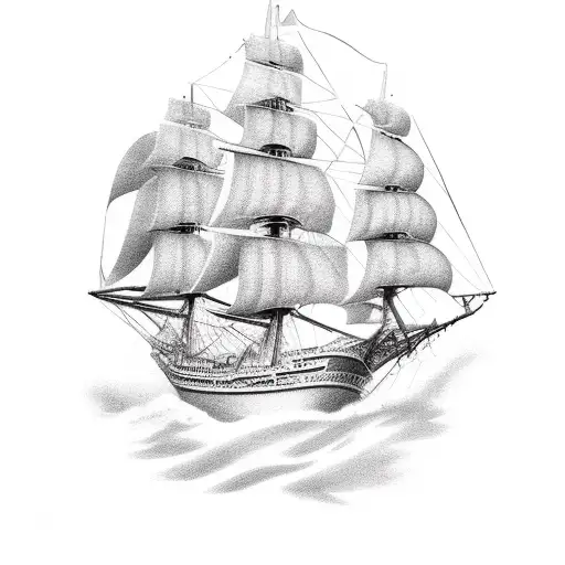 Sailing Ship On The Ocean
