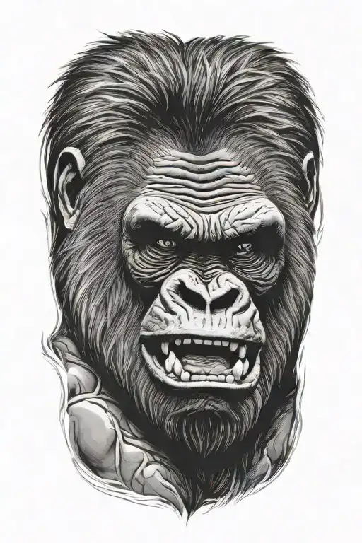 Gorilla In Rage Changed