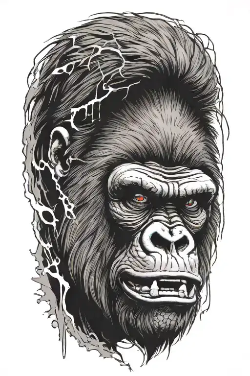 Gorilla In Rage Changed