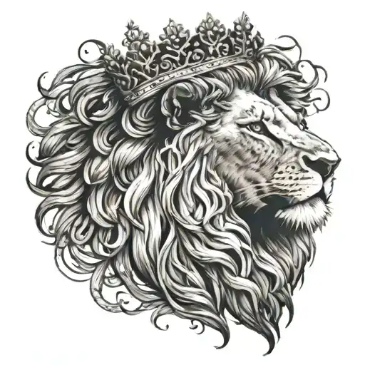 Lion Crown Surrounded