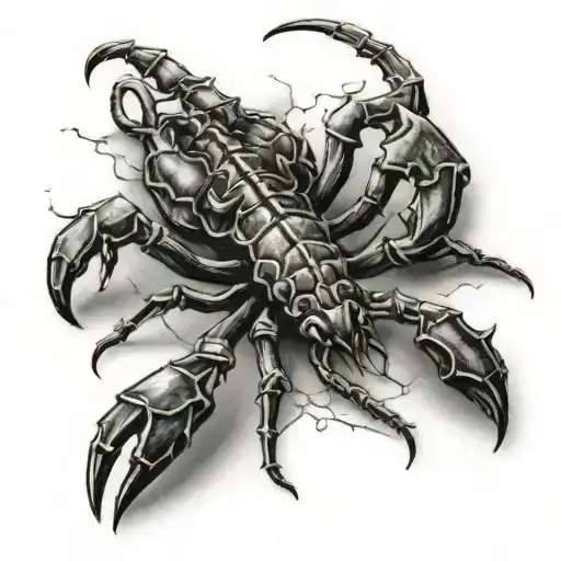 Scorpion And 3 Crosses