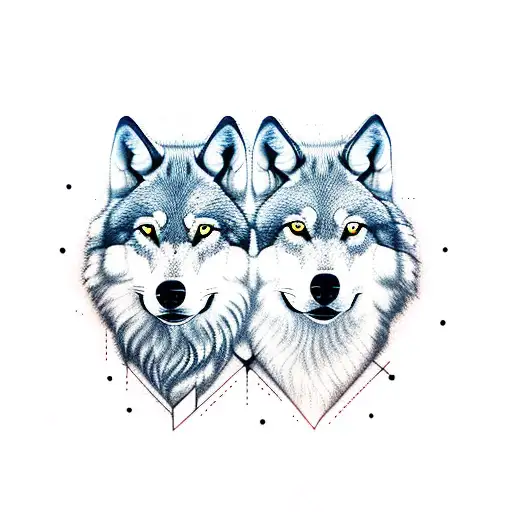 Nordic Two Wolves