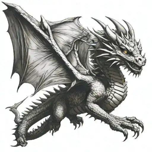 Fantasy Dragon Flying